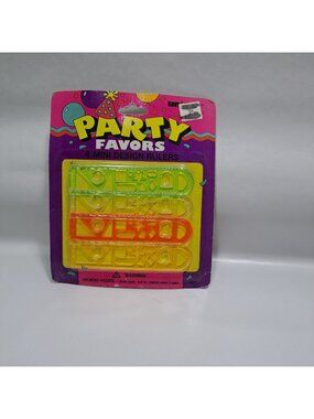 Party Favors Stencil Rulers Plastic Multicolor Birthday Pinata Stocking Stuffers